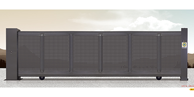 無軌鋅鋼平移門6